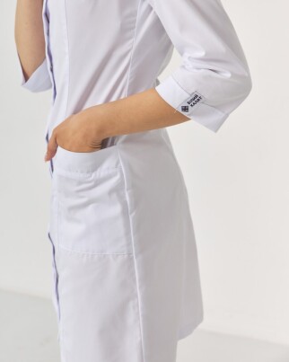 Medical coat for women Sakura white 160-324-678 / 310-324-679  (6613581) фото 8