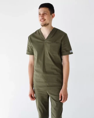Медицинский костюм мужской Марсель хаки 353-368-708 (6637773) фото 3