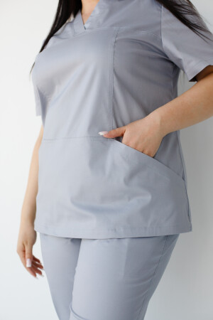 Women's medical suit Topaz gray Elite Stretch 488-328-705 / 492-328-705 (6624451) фото 10