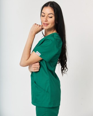 Medical shirt women's Topaz green 164-350-705 (6613517) фото 2