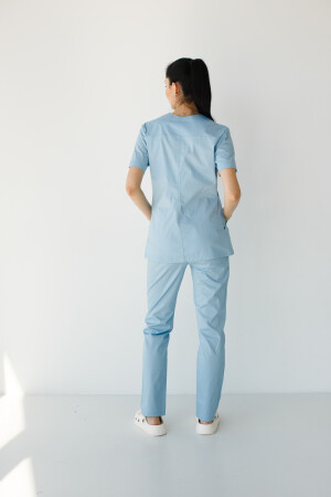 Women's medical suit Topaz azure Elite Stretch 488-333-708 / 492-333-705 (6624456) фото 4