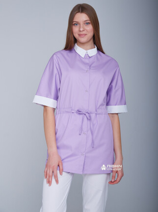 Women's medical blouse "Daria" lilac (3399105) фото 1