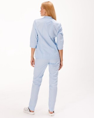 Медицинский костюм женский Элизабет лазурный 441-462-679 (6613366) фото 2