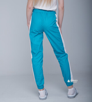 Women's medical trousers "Vanessa" turquoise (3399109) фото 2