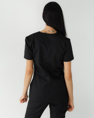 Medical shirt women's Topaz black 164-321-705 / 386-321-705 (6613498) фото 2