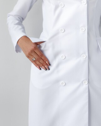 Medical gown women's Monica white 356-324-677 (6613588) фото 6