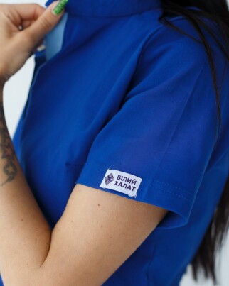 Medical overalls women's Dallas electric with blue stitching 127-334-715 (6613206) фото 5