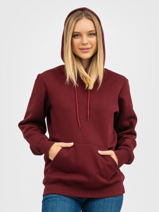 Худи UNISEX с начесом U-0401 бургунди (5110253) фото 6
