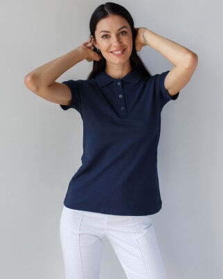 Medical polo for women blue 147-322-677 (6613387) фото 5