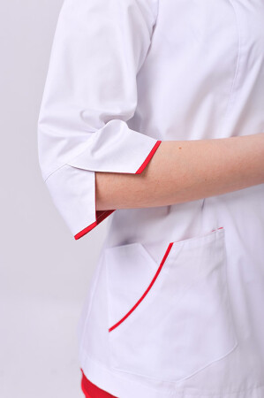 Venice+ Br. skinny suit. COTTON. White / red (544626) фото 5