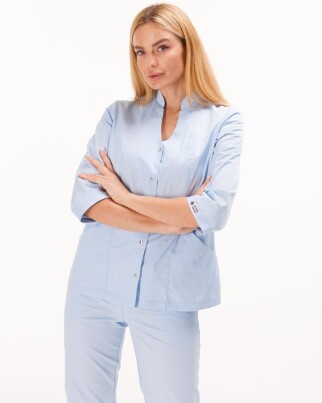 Медицинский костюм женский Элизабет лазурный 441-462-679 (6613366) фото 4