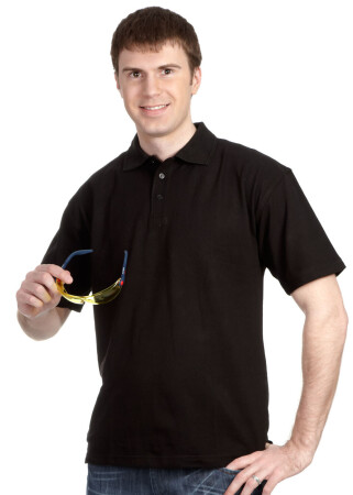 Work shirt polo "American Style" black 200 g/m2 (220031) фото 1