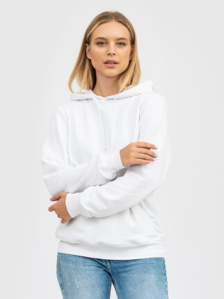 Hoodie UNISEX without fleece U-0402 white (5110262) фото 6