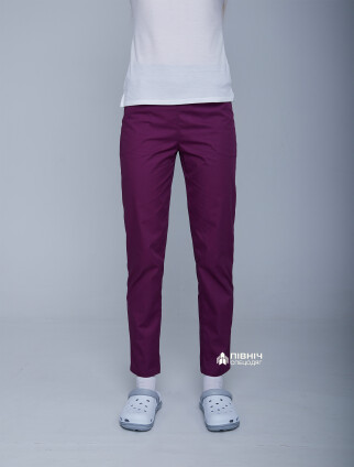 Women's medical trousers "Francesca" purple (3399102) фото 1