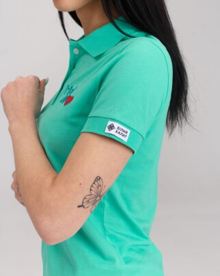 Medical polo for women menthol with embroidery Medicine 147-441-637 (6613408) фото 4