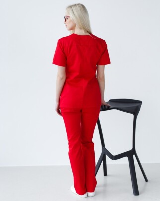 Medical shirt women's Topaz red 164-339-705 (6613493) фото 2