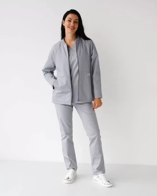 Medical jacket women's Atlanta grey 522-328-842 (6637345) фото 2