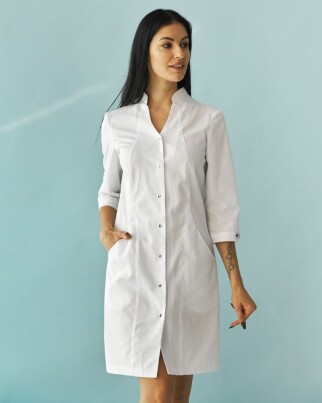 Medical gown women's Elizabeth white 416-324-679 (6613604) фото 1