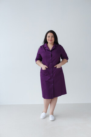 Women's medical gown Sophie purple +SIZE 306-335-677 (6625321) фото 2