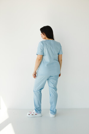 Women's medical suit Topaz azure Elite Stretch 488-333-708 / 492-333-705 (6624456) фото 9