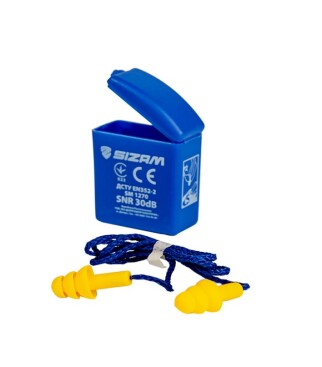 Многоразовые силиконовые беруши со шнурком SM 1270 Sizam 35022 (8138056) фото 1