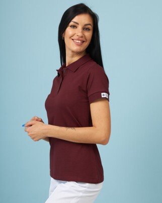 Medical polo for women cherry 147-416-677 (6613409) фото 6
