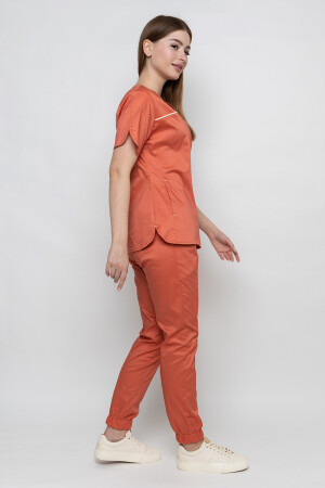 Athena stretch butterfly suit with joggers. Terracotta (5436946) фото 4