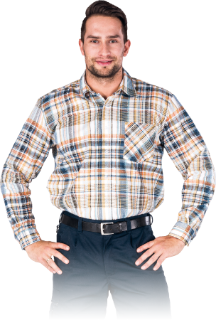 Work flannel shirt (100% cotton) KF- GBEP (4025) фото 1