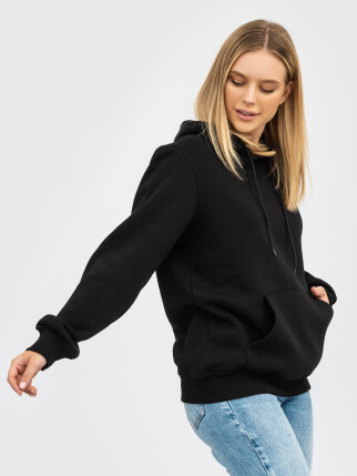 Худи UNISEX с начесом U-0401 черный (5110286) фото 7