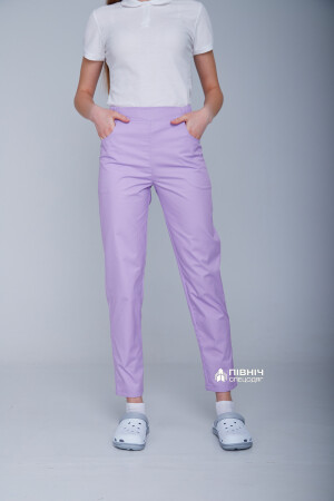 Women's medical trousers "Francesca" lavender (3399103) фото 3