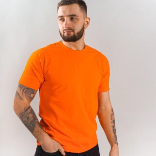 T-shirt working "Fruit of the loom" orange 165 g / m2 (220037) фото 1