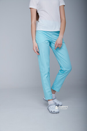 Women's medical trousers "Francesca" cornflower blue (3399113) фото 12