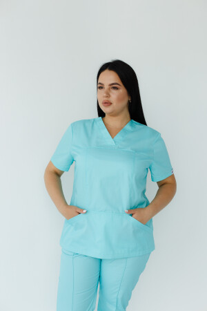 Medical shirt women's Topaz mint 164-332-705 / 386-332-705 (6613490) фото 5