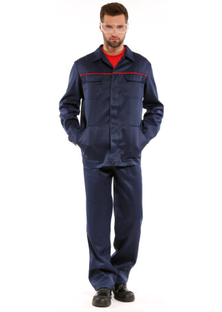 Suit worker "STANDARD" (Greta 210) blue - bib overall and jacket (1231) фото 5