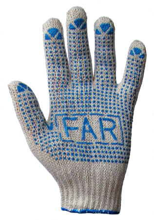 Work gloves FAR with PVC point (12) фото 1