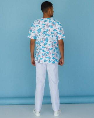 Medical suit with print men's Granite Teeth smile 131-324-626 (6613677) фото 2