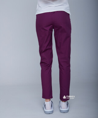 Women's medical trousers "Francesca" purple (3399102) фото 6