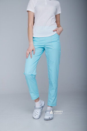 Women's medical trousers "Francesca" cornflower blue (3399113) фото 5
