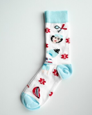 Medical socks with Caduceus print 143-370-836 (6613880) фото 4
