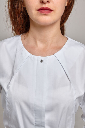 Asia dressing gown. COTTON. White (544812) фото 8
