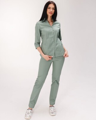 Медицинский костюм женский Элизабет оливковый 441-327-679 (6613365) фото 5