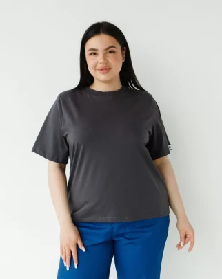 Medical basic T-shirt women's graphite 498-503-924 (6637741) фото 2