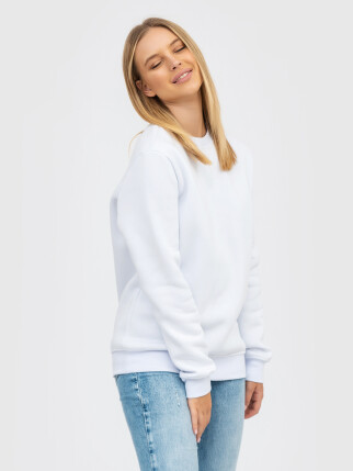 Свитшот UNISEX с начесом U-0301 белый (5110304) фото 6
