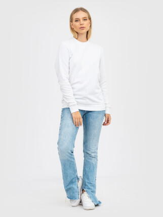 Свитшот UNISEX без начеса U-0302 белый (5110316) фото 10