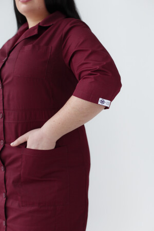 Women's medical gown Sophie Marsala +SIZE 306-326-677 (6625322) фото 5