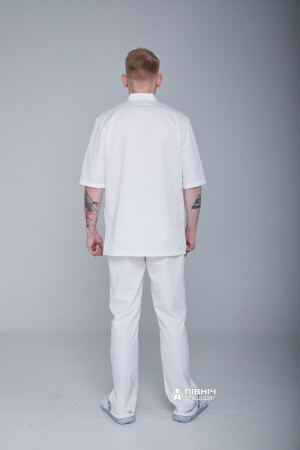 Men's medical shirt "ANDREW" white (3399145) фото 7