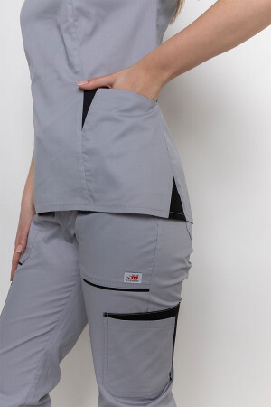 Medical suit Emily-stretch female. Smoke (5436919) фото 7