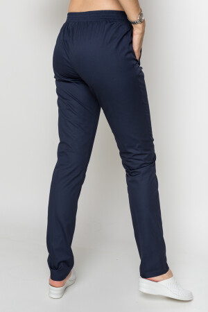 Christina+Br. skinny suit. COTTON. White / navy blue (5410107) фото 2