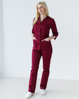 Medical suit women's Lotus marsala 125-326-679 (6613244) фото 1