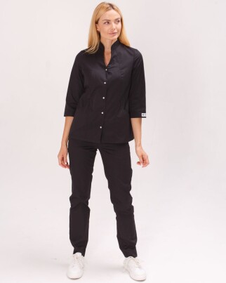 Медицинский костюм женский Элизабет черный 441-321-679 (6613363) фото 3